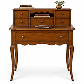 Bureau clásico Chantilly de madera de cerezo con cajones