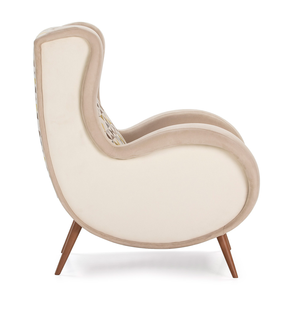 Sillón con curvatura Kim