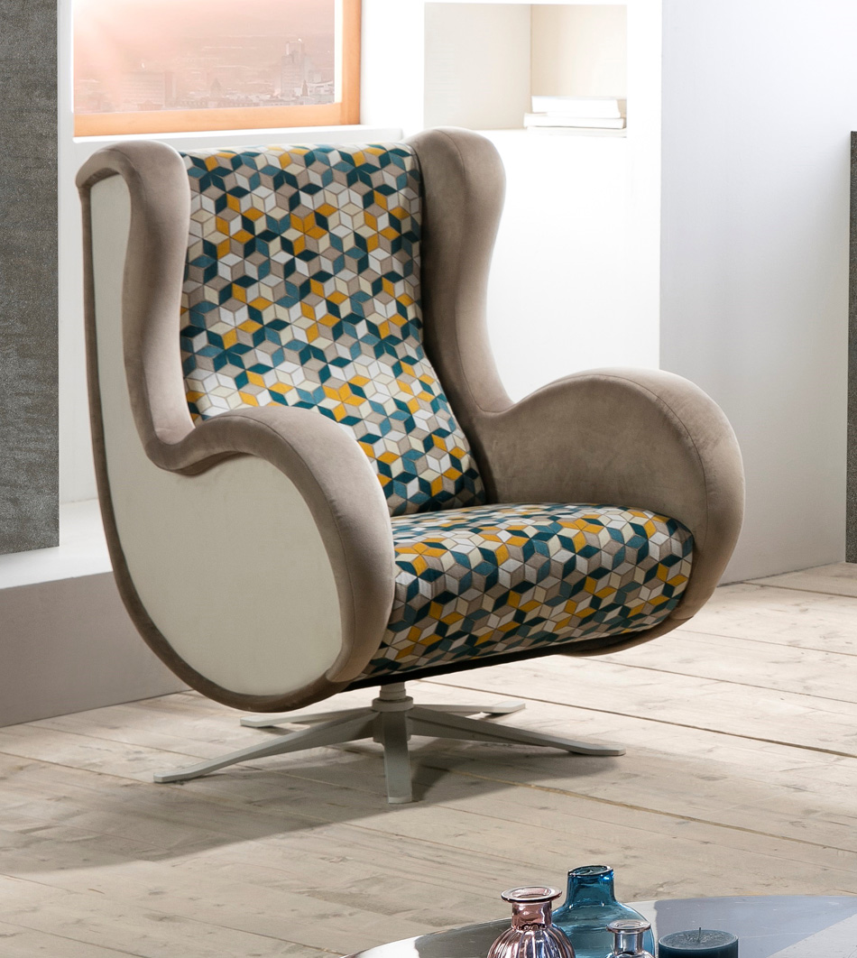Sillón con curvatura Kim