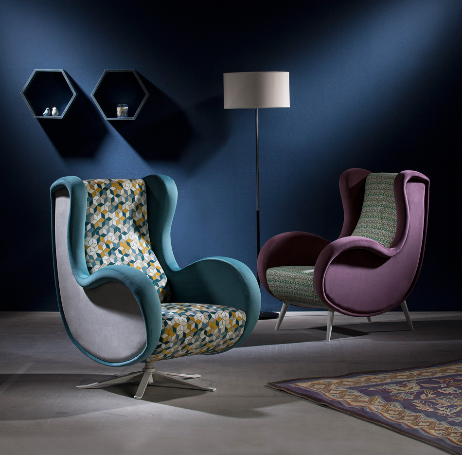 Sillón con curvatura Kim