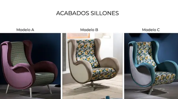 Sillón con curvatura Kim