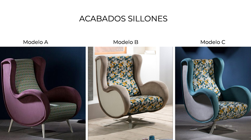 Sillón con curvatura Kim