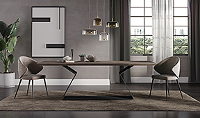 Mesa de comedor industrial microcemento Bellucci