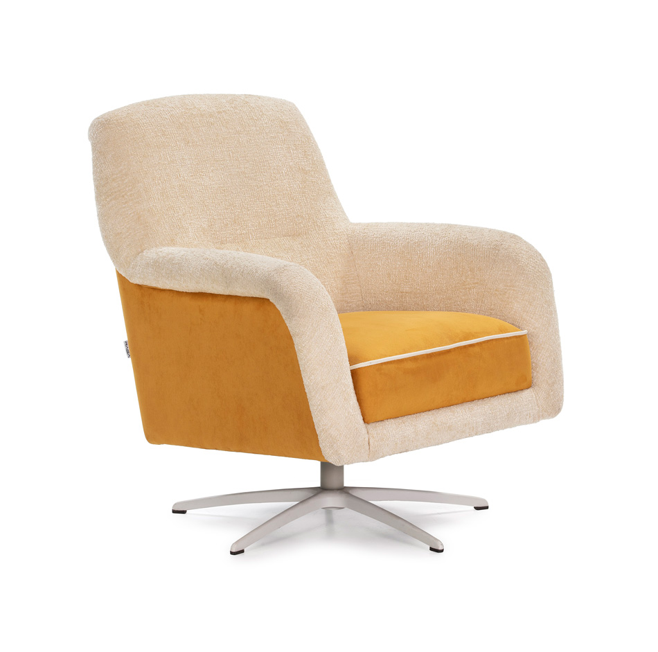 Sillón ergonómico amarillo Sandy