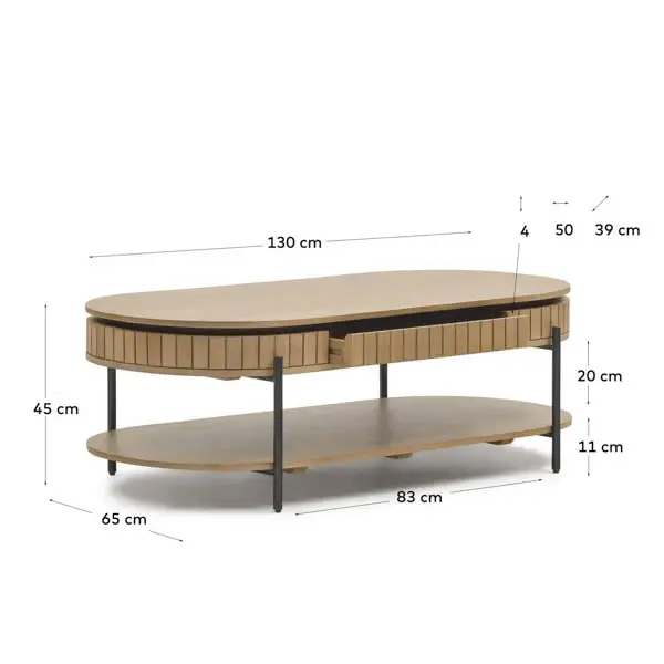 Mesa de centro 1 cajón Licia Legant