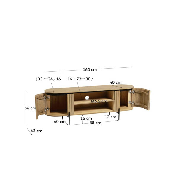 Mueble de TV 2 Puertas Licia