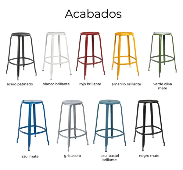Taburete de metal 75 Aretta