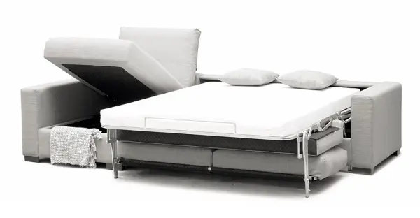 Sofá cama nórdico tapizado Vilme