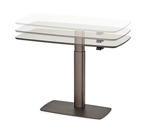 Mesa de escritorio ajustable eléctricamente cuero Runner