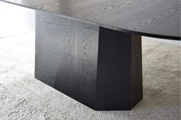 Mesa de comedor fresno natural Facetas