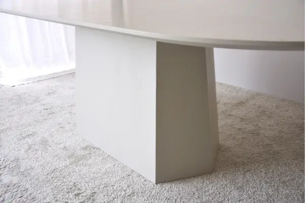 Mesa de comedor fresno natural Facetas
