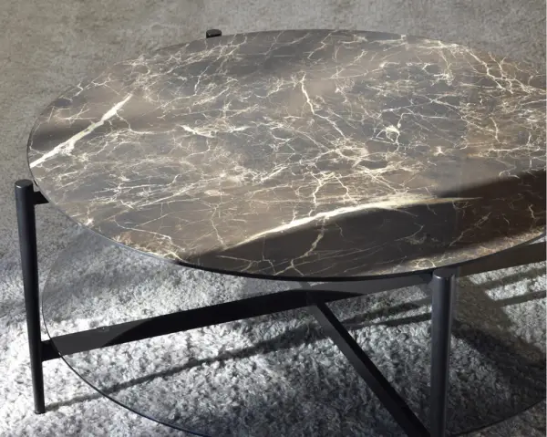 Mesa de centro redonda mármol Jarvis