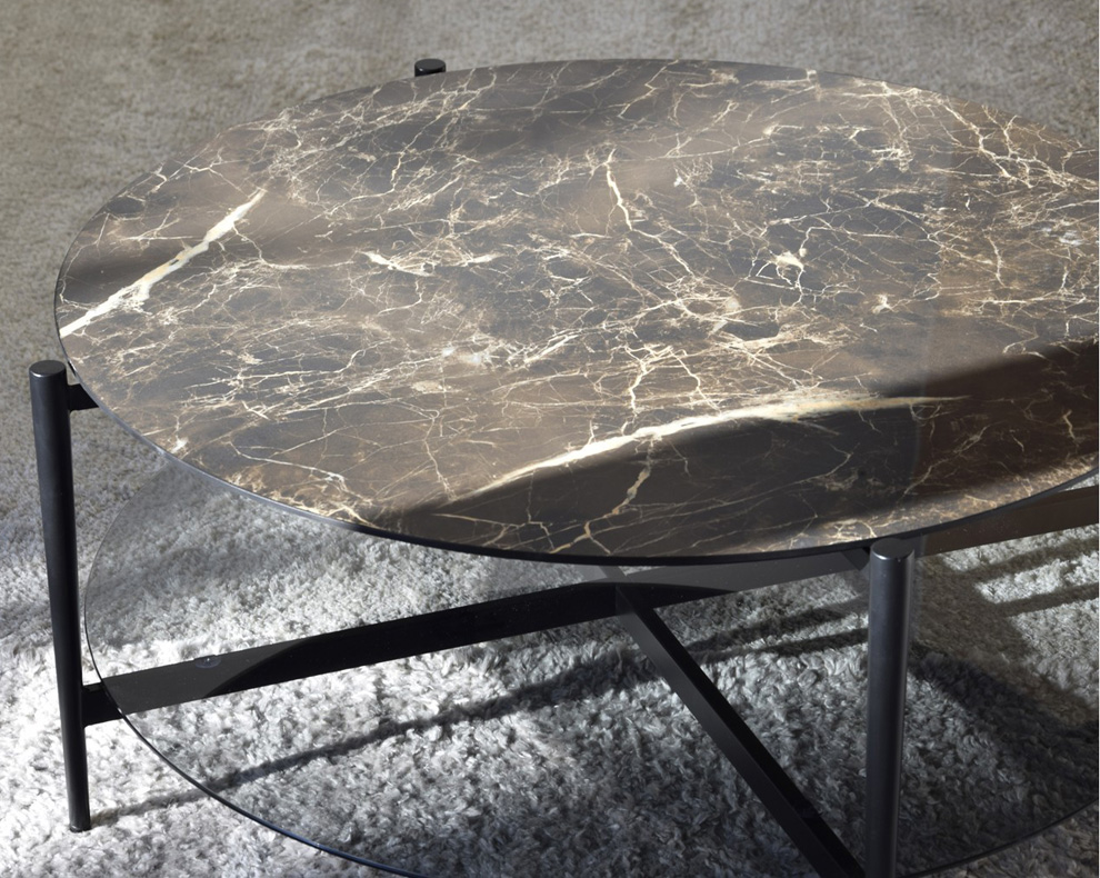 Mesa de centro redonda mármol Jarvis