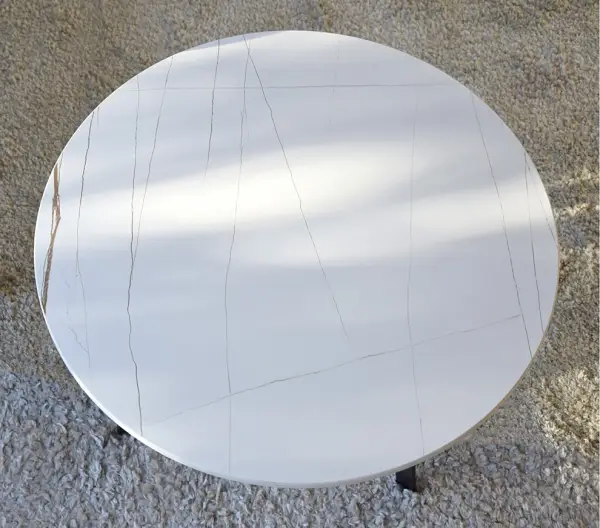 Mesa auxiliar redonda piedra sinterizada Koda