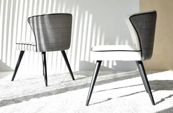 Set de 2 sillas de comedor Príncipe de Gales