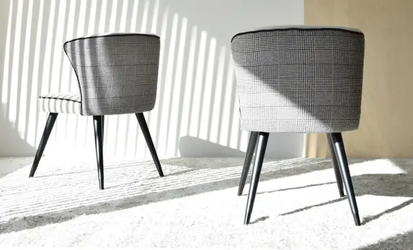 Set de 2 sillas de comedor Príncipe de Gales