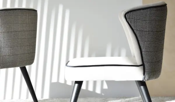 Set de 2 sillas de comedor Príncipe de Gales