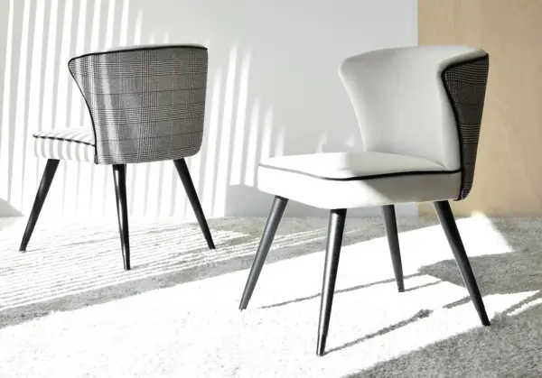 Set de 2 sillas de comedor Príncipe de Gales