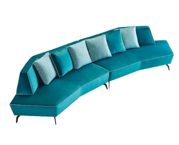 Sofá extra grande de diseño curvo Kurt