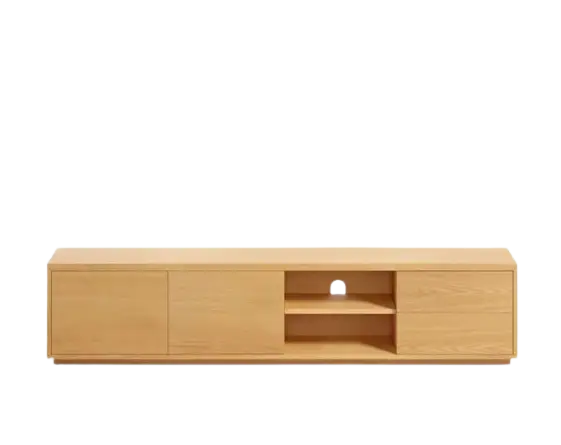 Mueble de tv bajo de roble 2 metros Abilen