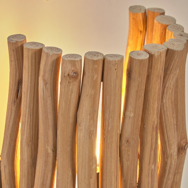 Aplique Crescencia madera envejecida