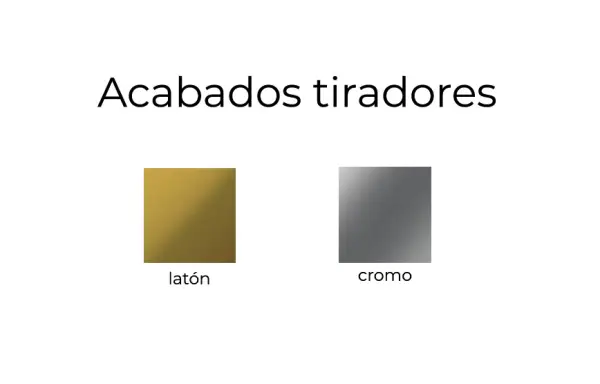 Aparador alto 2 puertas con tiradores Plain Triangle