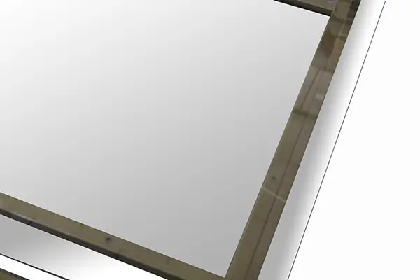 Mesa de centro dorada y cristal Kiter Lig.defectos