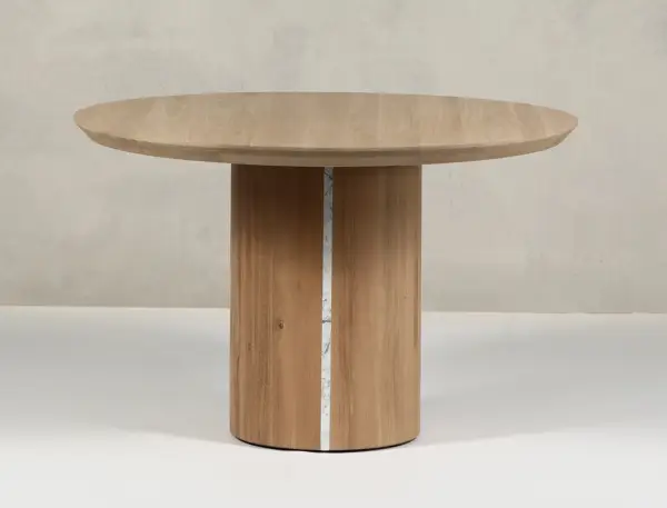 Mesa circular roble macizo Scar