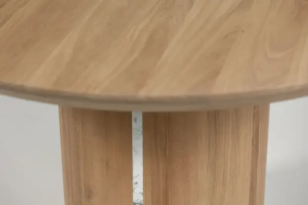 Mesa circular roble macizo Scar