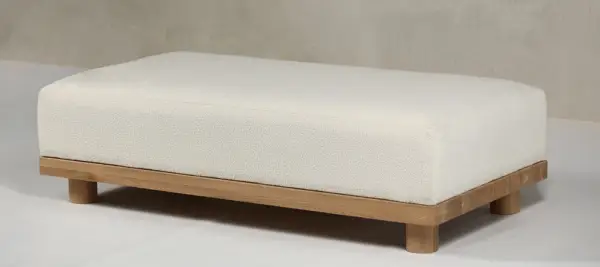 Banco madera roble macizo tapizado Sia