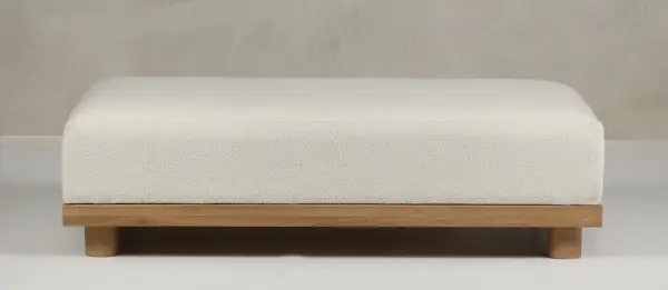 Banco madera roble macizo tapizado Sia