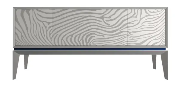 Aparador 4 puertas estampado animal print Zebra Triangle