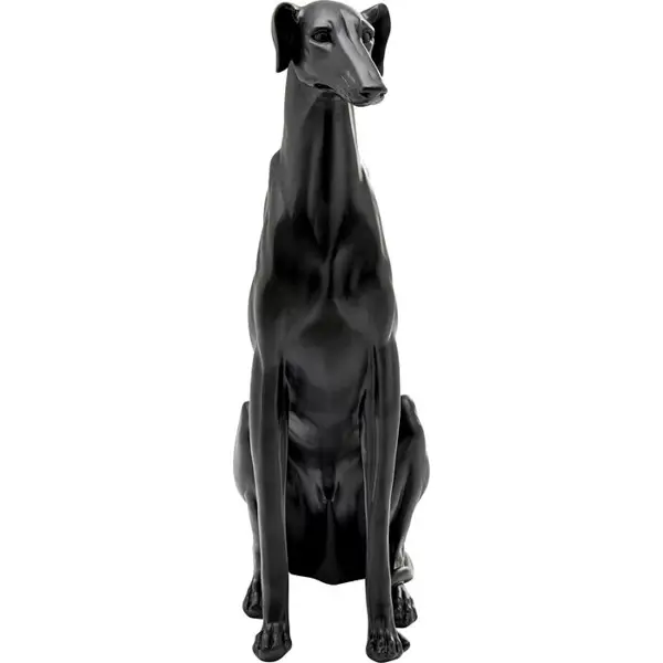 Figura galgo Negro mate