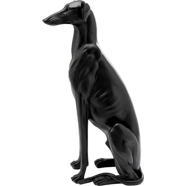 Figura galgo Negro mate