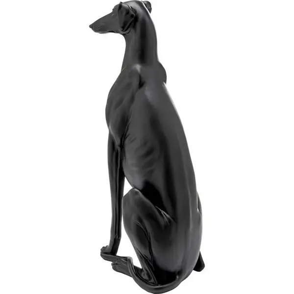 Figura galgo Negro mate