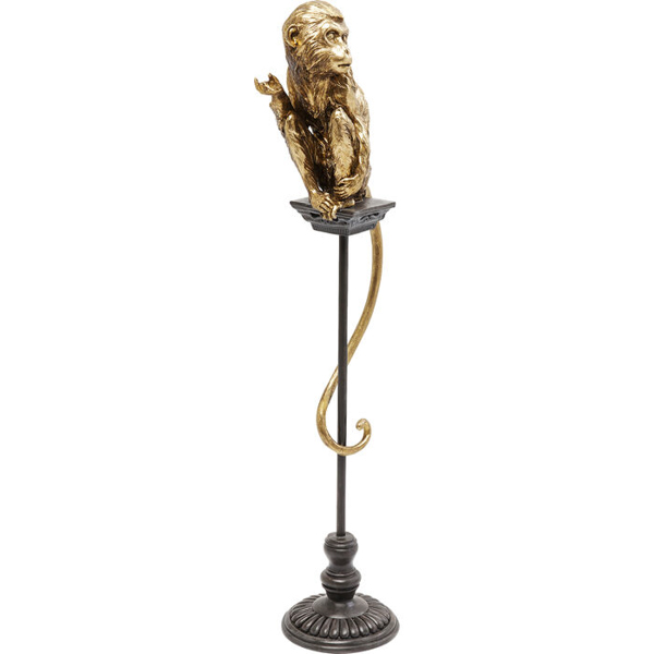 Figura decorativa Mono de circo dorado Kare