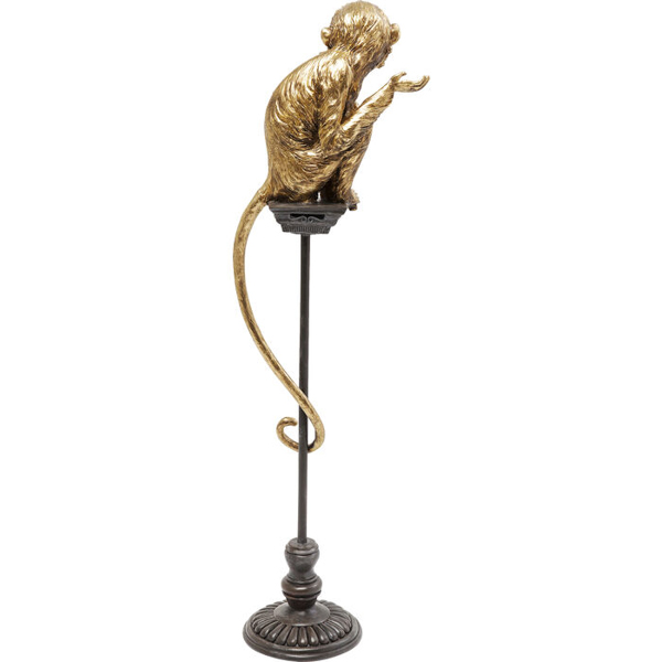 Figura decorativa Mono de circo dorado Kare