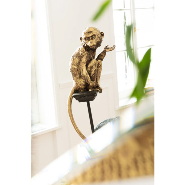 Figura decorativa Mono de circo dorado Kare