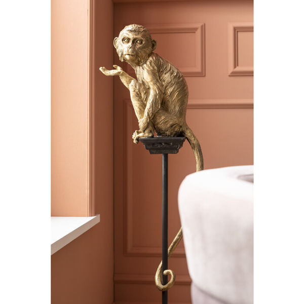 Figura decorativa Mono de circo dorado Kare