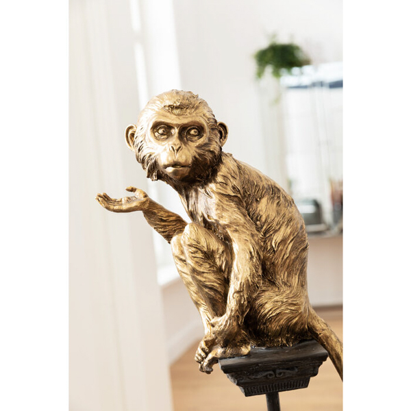 Figura decorativa Mono de circo dorado Kare