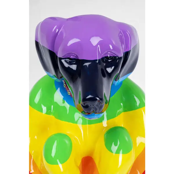 Figura decorativa Perro sentado Arco iris Kare