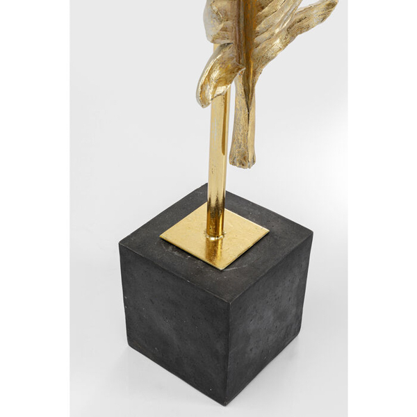 Figura decorativa Pluma dorada