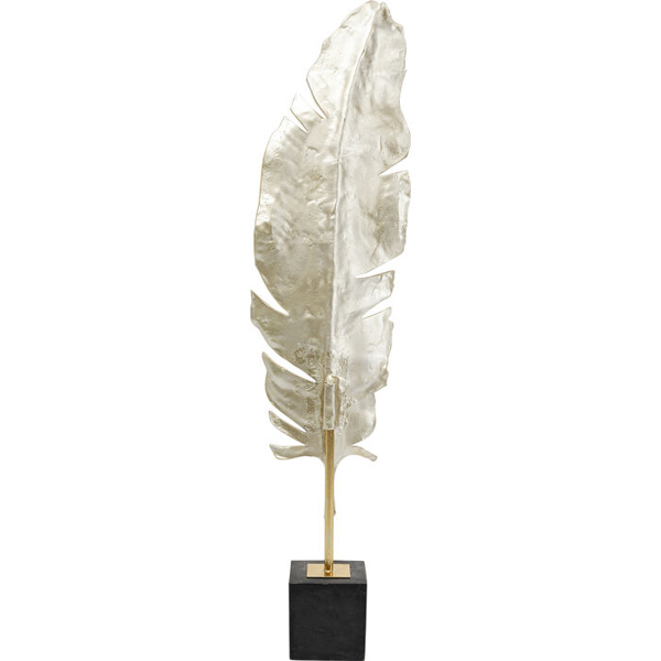 Figura decorativa Pluma dorada