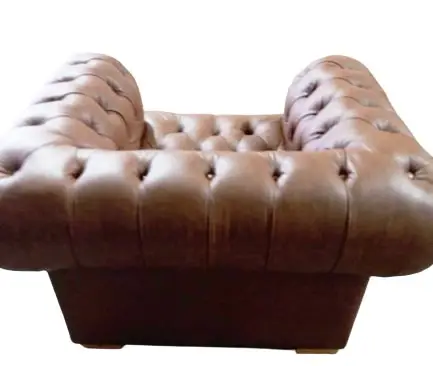 Sofá Chesterfield Drake 1 plaza en piel Old English