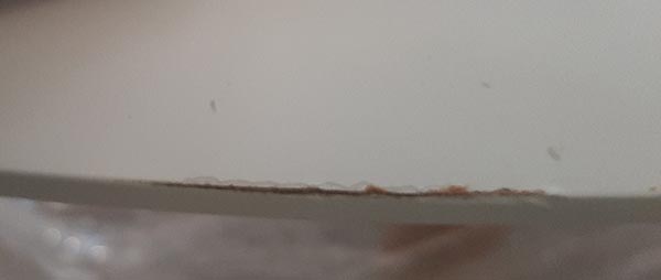 Mesa de comedor redonda 120 extensible nórdica Oqui con Defectos