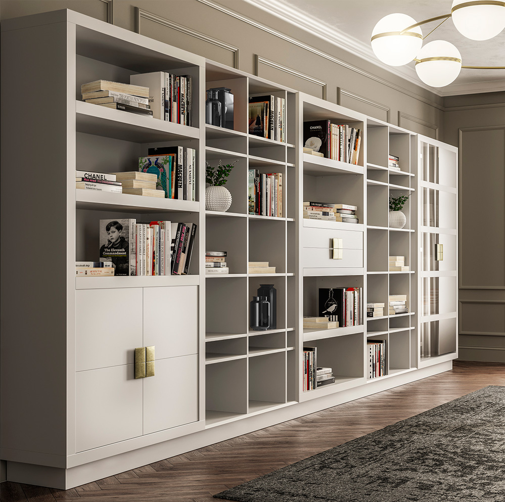 Mobiletto Ingresso TecTake® Libreria Moderna Con 10 Scomparti, Design A Cubo, Protezione Ribaltamento, Angolari Solidi, Stabilità 100%, Antiscivolo, Montaggio Rapido - Bianco Libreria Verticale