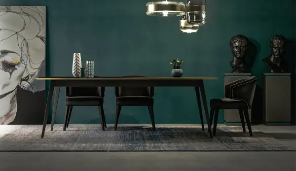 Mesa de comedor fija moderna Murmur