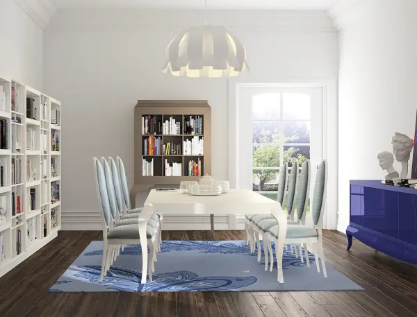 Mesa de comedor de diseño extensible Agora