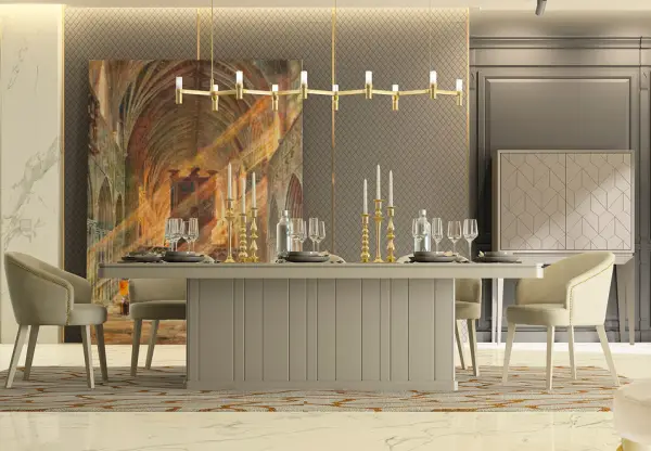 Mesa comedor de diseño extensible Magerit