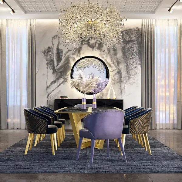 Mesa de comedor porcelánico de diseño Txoko